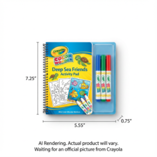 Cahier d’activités Color Wonder Crayola — amis de la mer