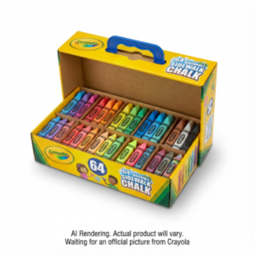 Craies de trottoir Crayola — 64 pièces