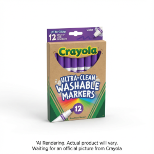 Marqueurs lavables à pointe large Ultra-Clean Crayola — 12 couleurs