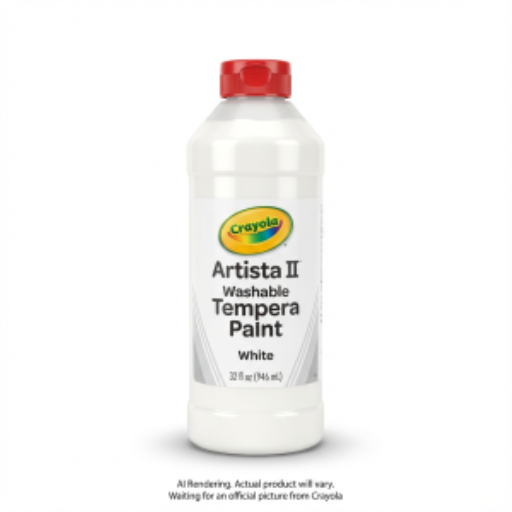 Peinture tempera lavable Crayola — blanc, 946 ml