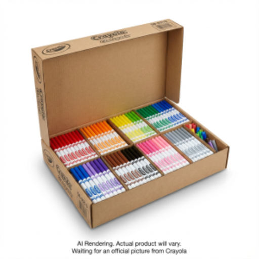 Marqueurs Crayola à pointe fine — 200 marqueurs, 10 couleurs