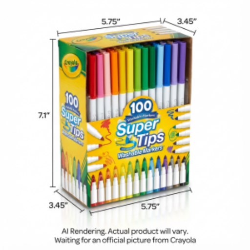 Marqueurs lavables Super Tips Crayola — 100 couleurs