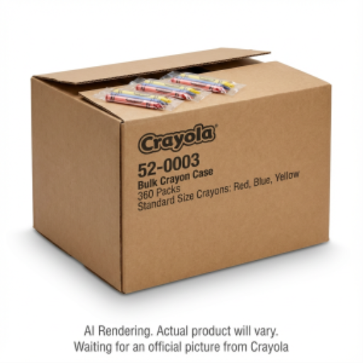 Paquets de crayons Crayola — 3 couleurs, caisse de 360