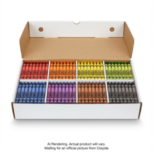 Grands crayons Crayola — 400 crayons, 8 couleurs