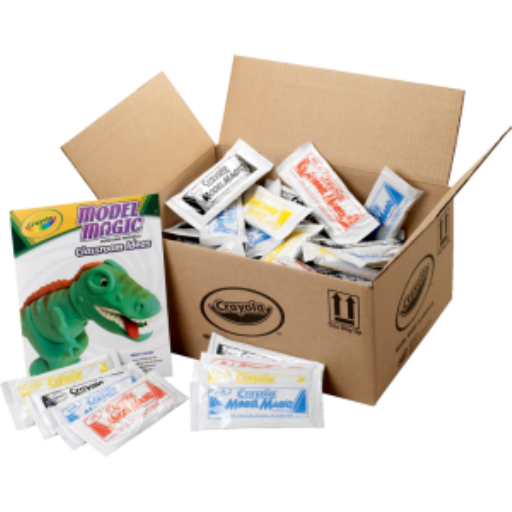 Pâte à modeler Model Magic Crayola — boîte scolaire, 75 sachets assortis de 1 oz