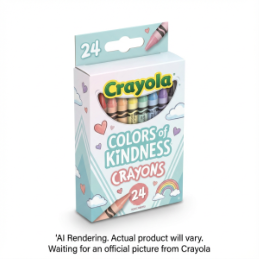 Crayons de cire Crayola Colors of Kindness — 24 couleurs