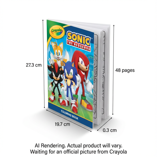 Livre de coloriage Crayola — Sonic, 48 pages