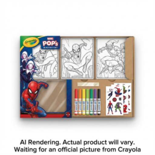 Ensemble d’activité 3D POPs Crayola — Spider-Man