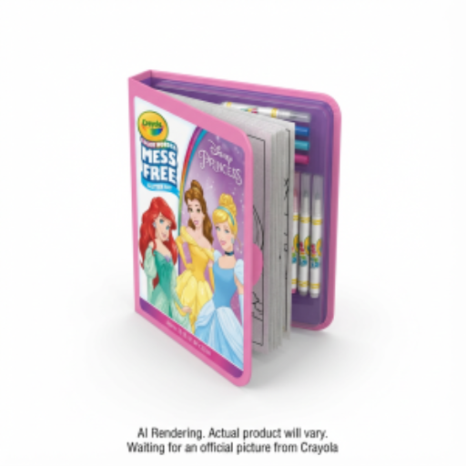 Trousse Color Wonder à paillettes Crayola — Princesses