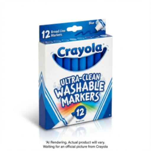 Marqueurs lavables à pointe large Ultra-Clean Crayola — 12 couleurs