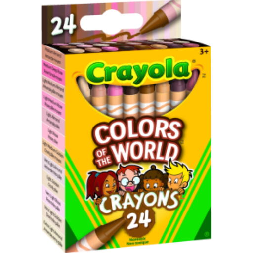 Crayons de cire Crayola Colors of the World — 24 crayons