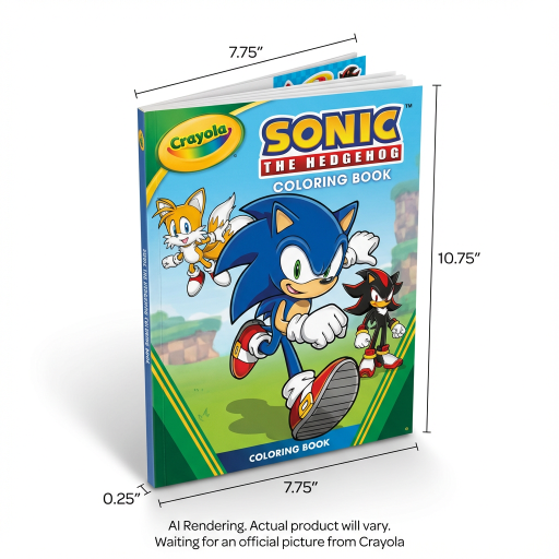 Livre de coloriage Crayola — Sonic, 96 pages