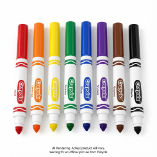 Marqueurs à pointe large Crayola — 8 couleurs