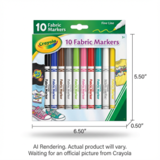 Marqueurs pour tissu Crayola — 10 couleurs
