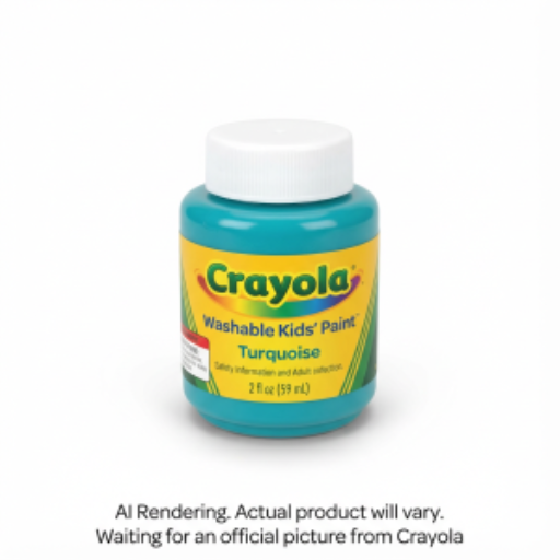 Peinture lavable Crayola — turquoise, 59 ml