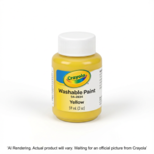 Peinture lavable Crayola — jaune, 59 ml