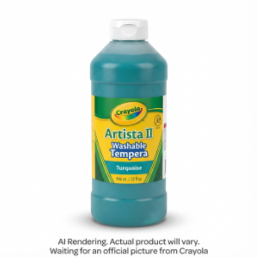 Peinture tempera lavable Crayola — turquoise, 946 ml