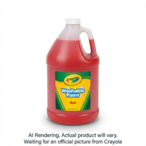 Peinture lavable Crayola — rouge, 128 oz / 3,78 L