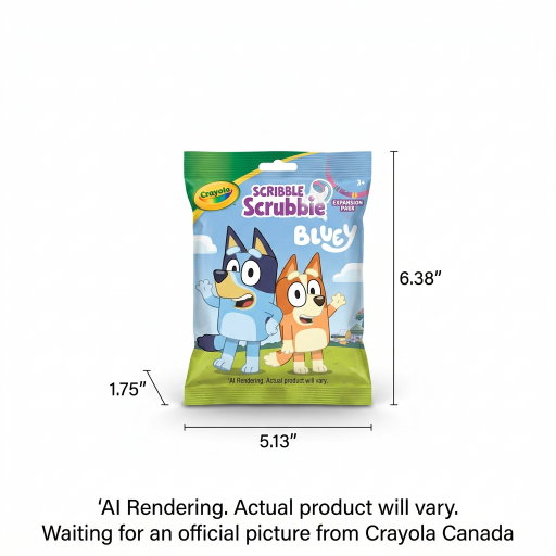 Animal Scribble Scrubbie Crayola — 1 pièce — Bluey