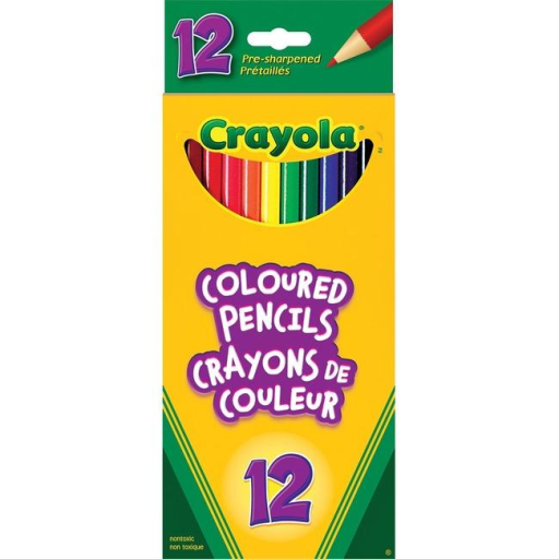 Crayons de couleur Crayola — 12 couleurs
