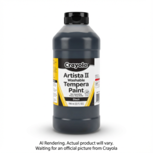 Peinture tempera lavable Crayola — noir, 946 ml
