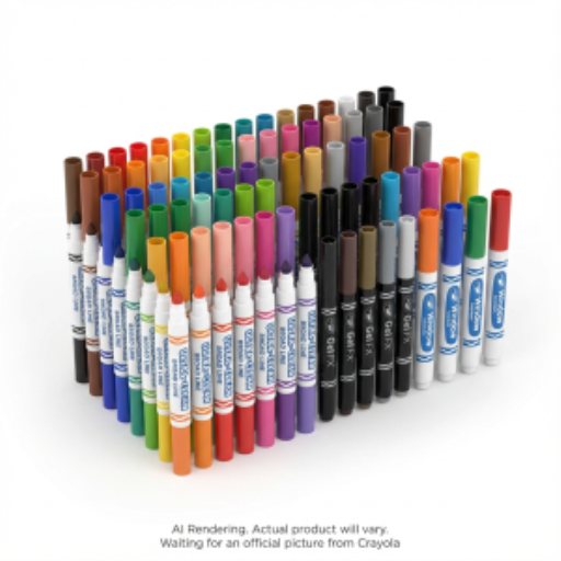 Marqueurs lavables à pointe large Ultra-Clean Crayola — 64 couleurs