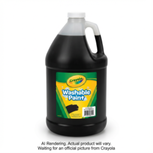 Peinture lavable Crayola — noir, 128 oz / 3,78 L