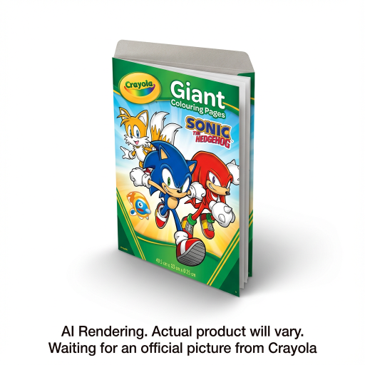 Pages géantes à colorier Crayola — Sonic