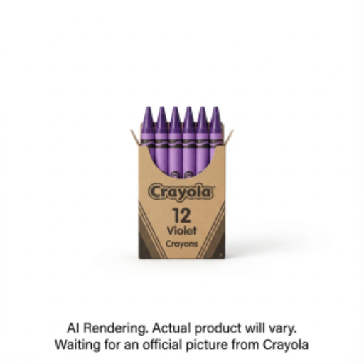 Crayons Crayola en vrac — violet, boîte de 12