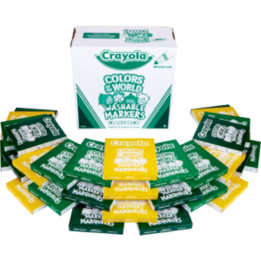 Marqueurs Crayola Colors of the World — 240 marqueurs