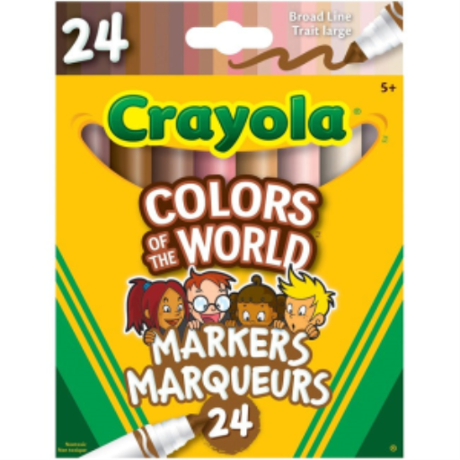 Marqueurs Crayola Colors of the World — 24 couleurs