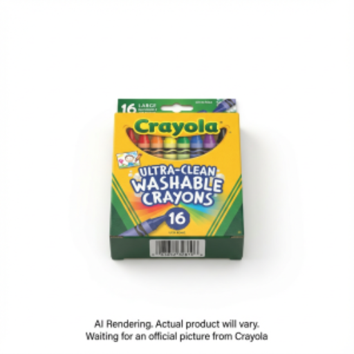 Grands crayons lavables Ultra-Clean Crayola — 16 couleurs