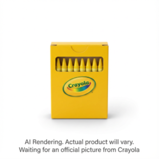 Crayons Crayola en vrac — jaune, boîte de 12