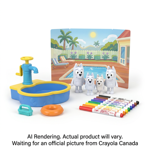 Ensemble de jeu Scribble Scrubbie Crayola — Bluey