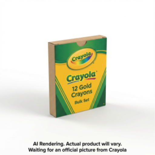 Crayons Crayola en vrac — or, boîte de 12