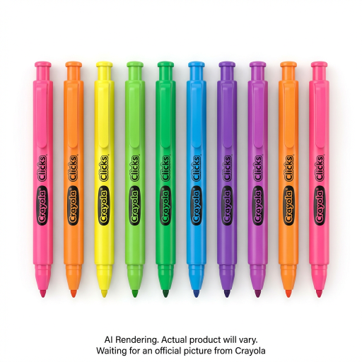 Marqueurs lavables néon Crayola — 10 couleurs