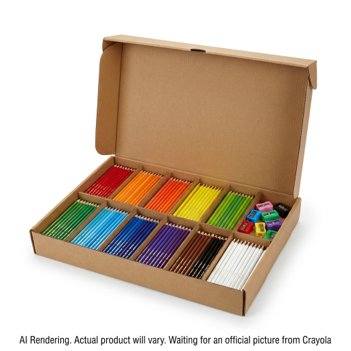 Crayons de couleur Crayola — 240 crayons, 12 couleurs