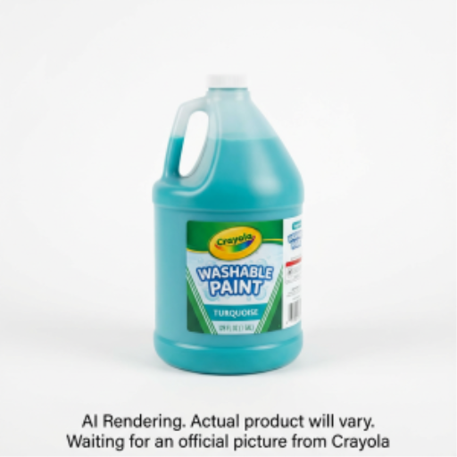Peinture lavable Crayola — turquoise, 128 oz / 3,78 L