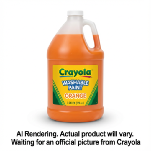 Peinture lavable Crayola — orange, 128 oz / 3,78 L
