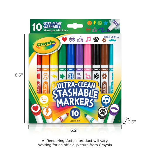 Marqueurs lavables Ultra-Clean Crayola — 10 couleurs