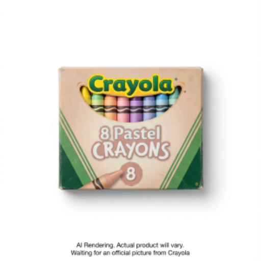 Crayons de cire pastel Crayola — 8 couleurs