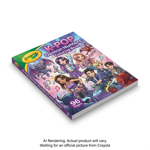 Livre de coloriage Crayola — K-Pop Demon Hunters, 96 pages