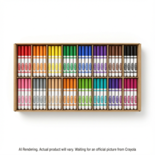 Marqueurs Crayola à pointe large — 256 marqueurs, 16 couleurs