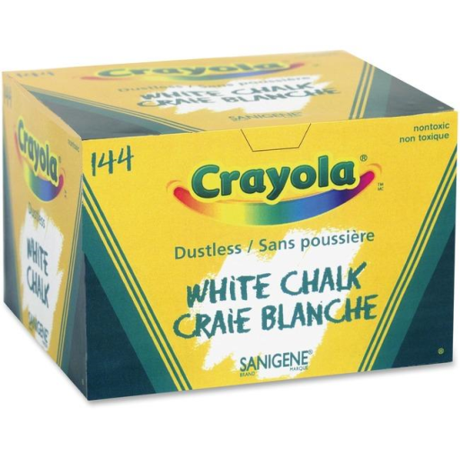 Craies sans poussière Crayola — 144 pièces, blanc