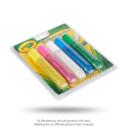 Colle à paillettes lavable Crayola — 5 couleurs