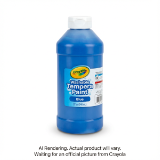 Peinture tempera lavable Crayola — bleu, 946 ml