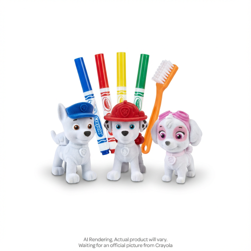 Ensemble Scribble Scrubbie Crayola — 3 pièces — Paw Patrol