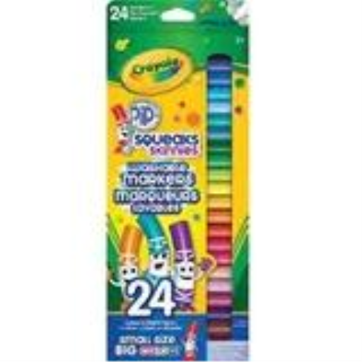 Marqueurs lavables à pointe fine Pip-Squeaks Crayola — 24 couleurs