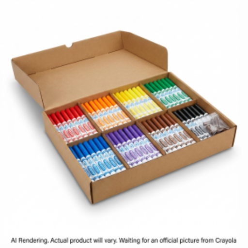 Marqueurs lavables Crayola à pointe large — 200 marqueurs, 8 couleurs