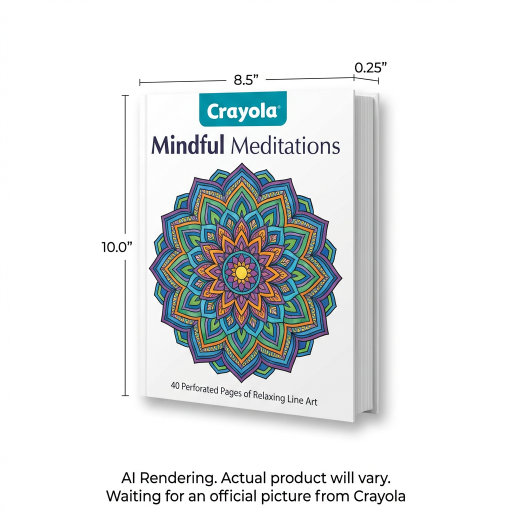 Livre de coloriage Crayola — Mindful Meditations, 40 pages